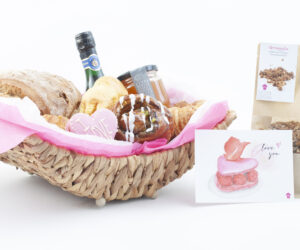 Frühstückskorb "Valentin" (kein Postversand möglich)