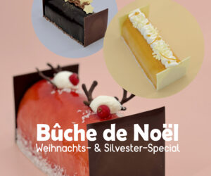 Bûche de Noël, nur zur Abholung am 23./24.+30./31.12. (kein Postversand möglich)